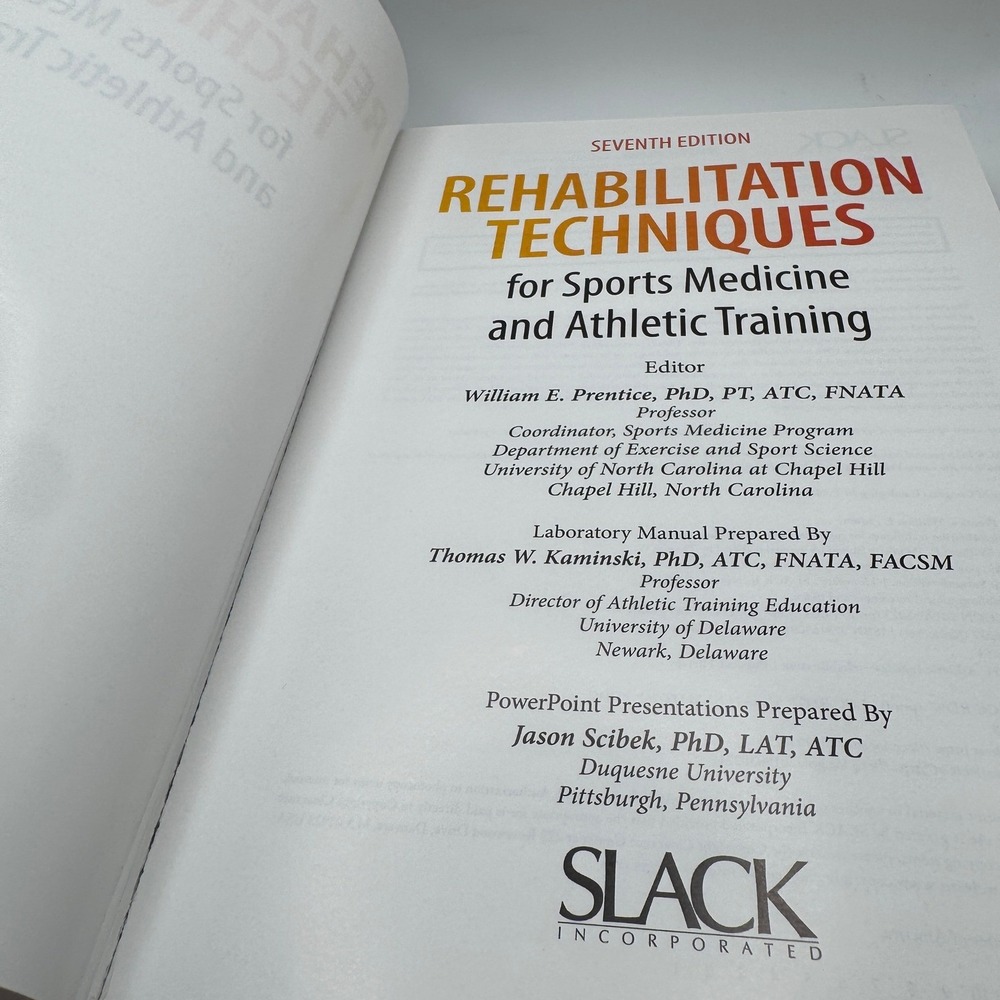 Rehabilitation Techniques Sports Medicine Athletic Training 7th Ed Orange SLACK - Picture 9 of 15